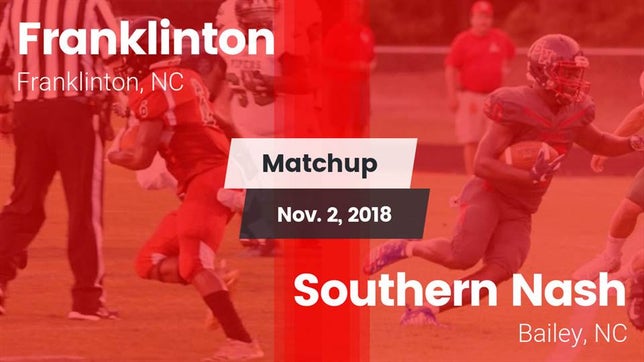 Watch this highlight video of the Franklinton (NC) football team in its game Matchup: Franklinton vs. Southern Nash  2018 on Nov 1, 2018