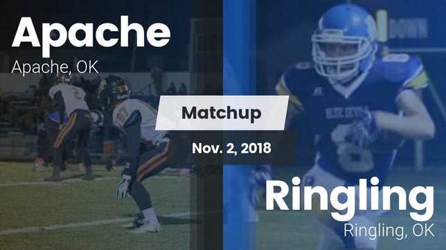 Watch this highlight video of the Apache (OK) football team in its game Matchup: Apache  vs. Ringling  2018 on Nov 2, 2018