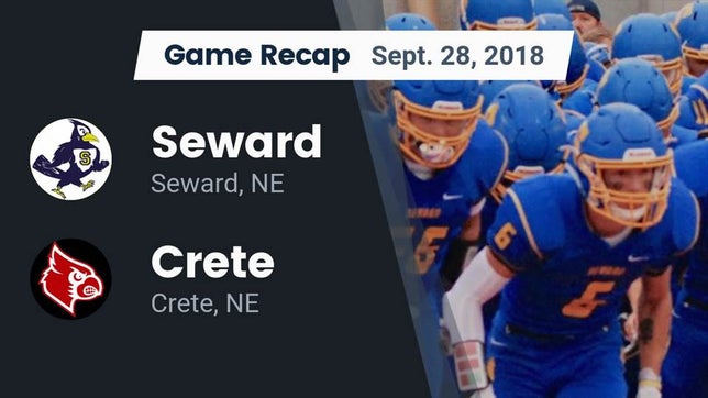 Watch this highlight video of the Seward (NE) football team in its game Recap: Seward  vs. Crete  2018 on Sep 28, 2018