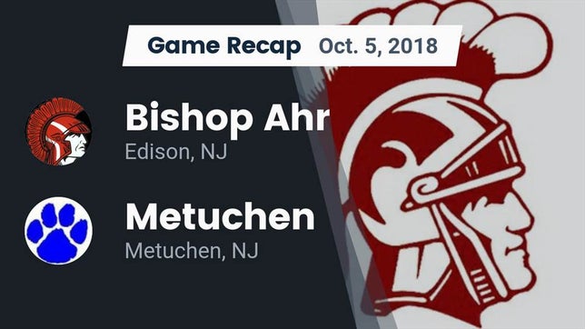 Watch this highlight video of the St. Thomas Aquinas (Edison, NJ) football team in its game Recap: Bishop Ahr  vs. Metuchen  2018 on Oct 5, 2018