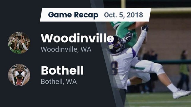 Watch this highlight video of the Woodinville (WA) football team in its game Recap: Woodinville vs. Bothell  2018 on Oct 5, 2018