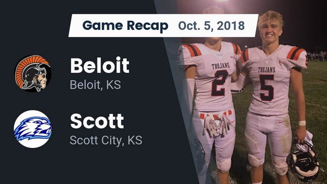 Watch this highlight video of the Beloit (KS) football team in its game Recap: Beloit  vs. Scott  2018 on Oct 4, 2018