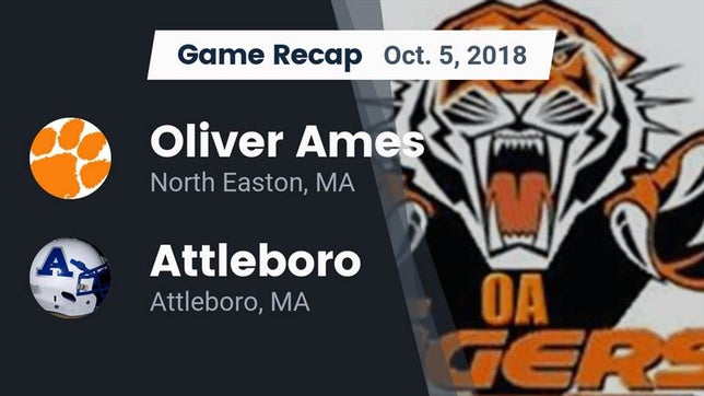 Watch this highlight video of the Oliver Ames (North Easton, MA) football team in its game Recap: Oliver Ames  vs. Attleboro  2018 on Oct 5, 2018
