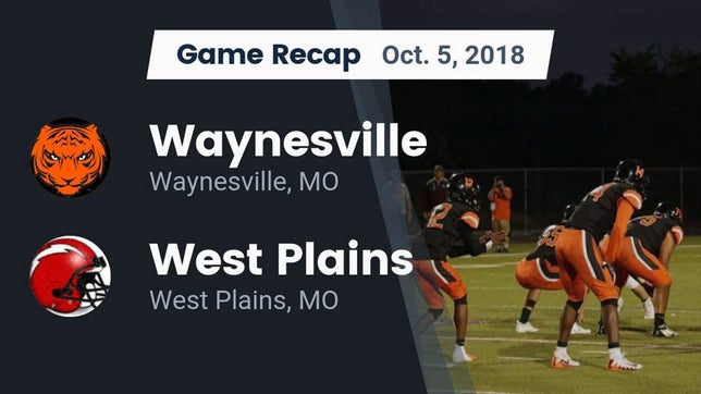 Watch this highlight video of the Waynesville (MO) football team in its game Recap: Waynesville  vs. West Plains  2018 on Oct 5, 2018