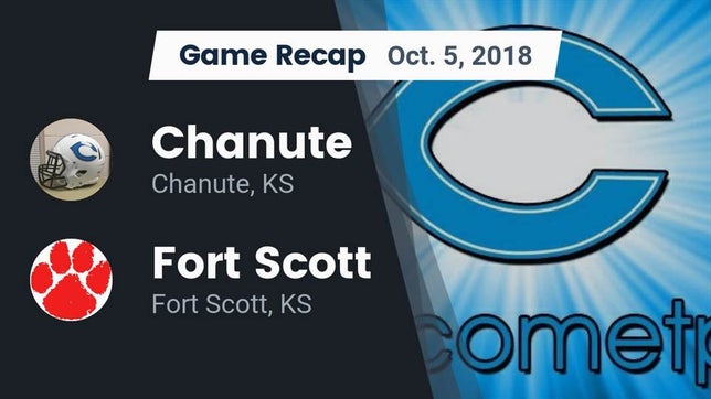Watch this highlight video of the Chanute (KS) football team in its game Recap: Chanute  vs. Fort Scott  2018 on Oct 5, 2018