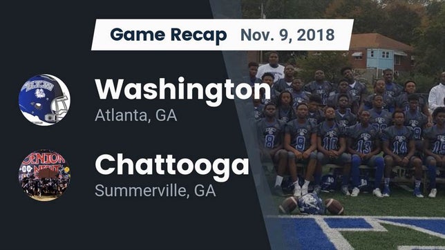 Watch this highlight video of the Washington (Atlanta, GA) football team in its game Recap: Washington  vs. Chattooga  2018 on Nov 9, 2018