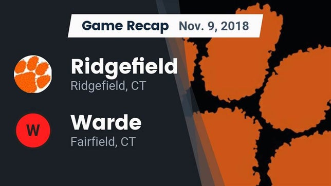 Watch this highlight video of the Ridgefield (CT) football team in its game Recap: Ridgefield  vs. Warde  2018 on Nov 9, 2018