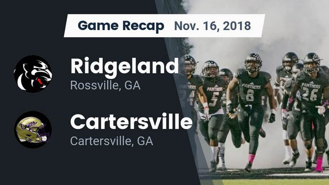 Watch this highlight video of the Ridgeland (Rossville, GA) football team in its game Recap: Ridgeland  vs. Cartersville  2018 on Nov 16, 2018