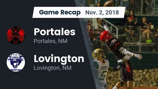 Watch this highlight video of the Portales (NM) football team in its game Recap: Portales  vs. Lovington  2018 on Nov 2, 2018
