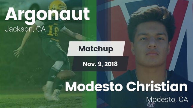 Watch this highlight video of the Argonaut (Jackson, CA) football team in its game Matchup: Argonaut vs. Modesto Christian  2018 on Nov 9, 2018