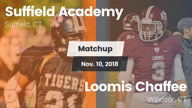 Watch this highlight video of the Suffield Academy (Suffield, CT) football team in its game Matchup: Suffield Academy vs. Loomis Chaffee 2018 on Nov 10, 2018