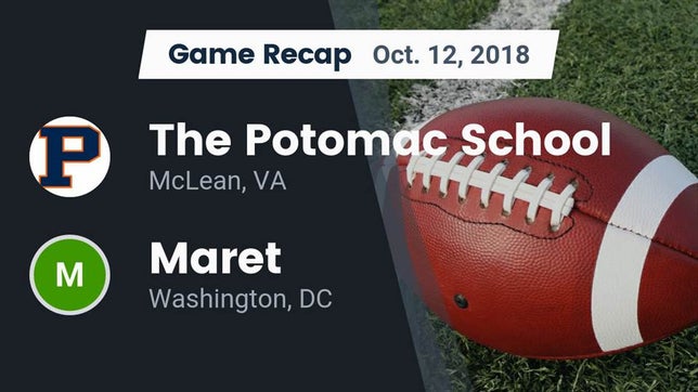Watch this highlight video of the Potomac School (McLean, VA) football team in its game Recap: The Potomac School vs. Maret  2018 on Oct 12, 2018