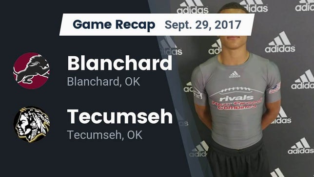 Watch this highlight video of the Blanchard (OK) football team in its game Recap: Blanchard  vs. Tecumseh  2017 on Sep 29, 2017
