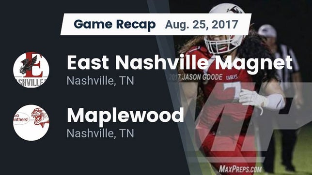 Watch this highlight video of the East Nashville Magnet (Nashville, TN) football team in its game Recap: East Nashville Magnet vs. Maplewood  2017 on Aug 25, 2017