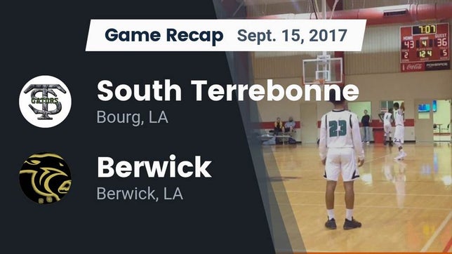 Watch this highlight video of the South Terrebonne (Bourg, LA) football team in its game Recap: South Terrebonne  vs. Berwick  2017 on Sep 15, 2017