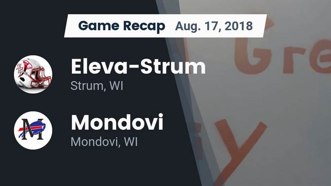 Watch this highlight video of the Eleva-Strum (Strum, WI) football team in its game Recap: Eleva-Strum  vs. Mondovi  2018 on Aug 17, 2018