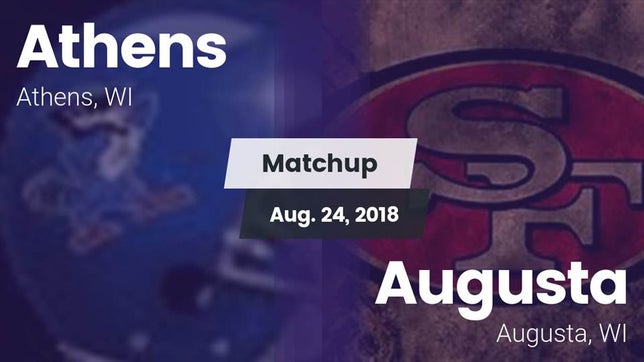 Watch this highlight video of the Athens (WI) football team in its game Matchup: Athens vs. Augusta  2018 on Aug 24, 2018