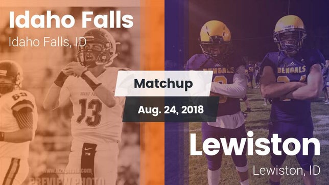 Watch this highlight video of the Idaho Falls (ID) football team in its game Matchup: Idaho Falls vs. Lewiston  2018 on Aug 24, 2018
