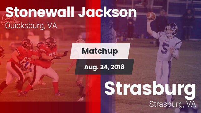 Watch this highlight video of the Jackson (Quicksburg, VA) football team in its game Matchup: Stonewall Jackson vs. Strasburg  2018 on Aug 24, 2018