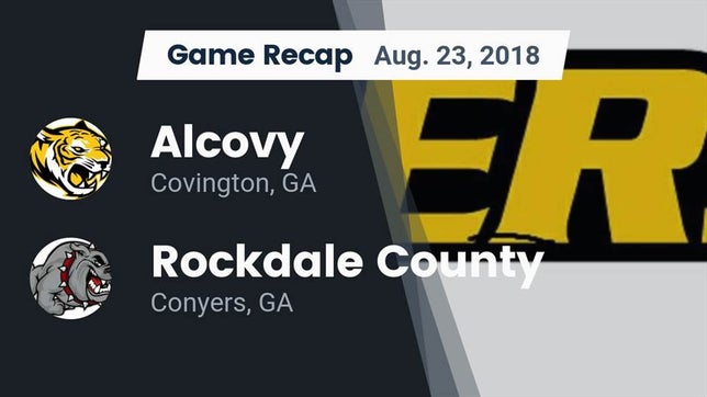 Watch this highlight video of the Alcovy (Covington, GA) football team in its game Recap: Alcovy  vs. Rockdale County  2018 on Aug 23, 2018