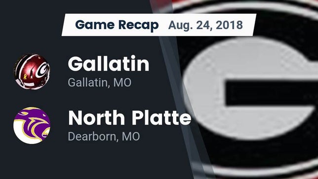 Watch this highlight video of the Gallatin (MO) football team in its game Recap: Gallatin  vs. North Platte  2018 on Aug 24, 2018