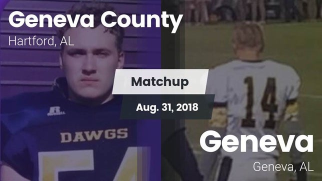 Watch this highlight video of the Geneva County (Hartford, AL) football team in its game Matchup: Geneva County vs. Geneva  2018 on Aug 31, 2018