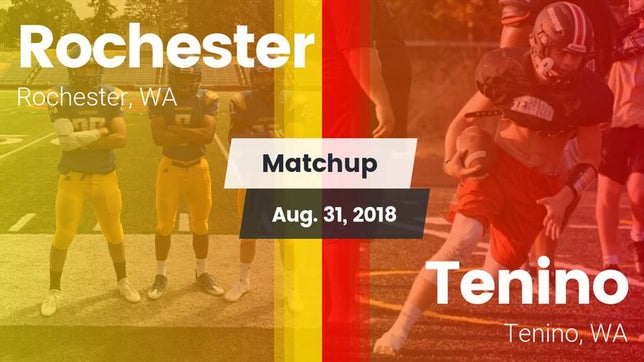 Watch this highlight video of the Rochester (WA) football team in its game Matchup: Rochester vs. Tenino  2018 on Aug 31, 2018