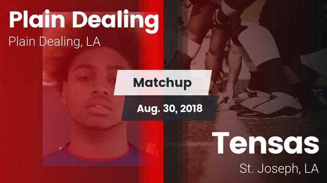 Watch this highlight video of the Plain Dealing (LA) football team in its game Matchup: Plain Dealing High vs. Tensas  2018 on Aug 30, 2018