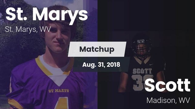 Watch this highlight video of the St. Marys (WV) football team in its game Matchup: St. Marys vs. Scott  2018 on Aug 31, 2018