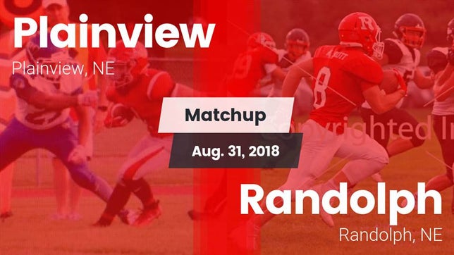 Watch this highlight video of the Plainview (NE) football team in its game Matchup: Plainview vs. Randolph  2018 on Aug 30, 2018