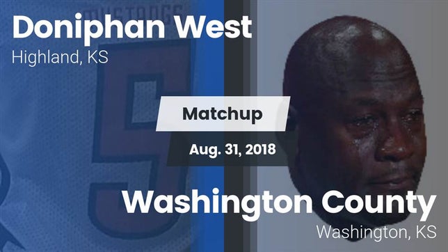 Watch this highlight video of the Doniphan West (Highland, KS) football team in its game Matchup: Doniphan West vs. Washington County  2018 on Aug 31, 2018