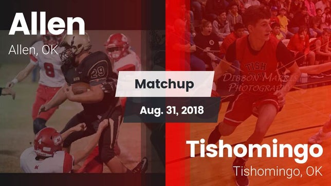 Watch this highlight video of the Allen (OK) football team in its game Matchup: Allen vs. Tishomingo  2018 on Aug 31, 2018