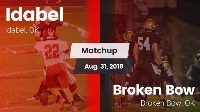 Watch this highlight video of the Idabel (OK) football team in its game Matchup: Idabel  vs. Broken Bow  2018 on Aug 31, 2018