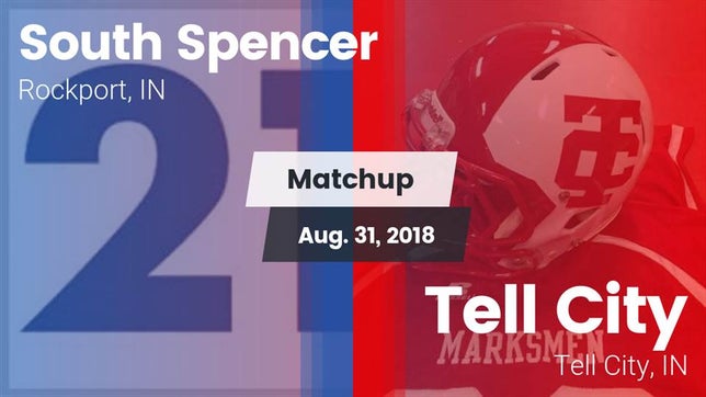 Watch this highlight video of the South Spencer (Rockport, IN) football team in its game Matchup: South Spencer High vs. Tell City  2018 on Aug 31, 2018