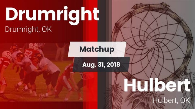 Watch this highlight video of the Drumright (OK) football team in its game Matchup: Drumright vs. Hulbert  2018 on Aug 31, 2018