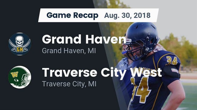 Watch this highlight video of the Grand Haven (MI) football team in its game Recap: Grand Haven  vs. Traverse City West  2018 on Aug 30, 2018