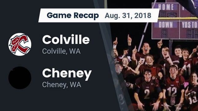 Watch this highlight video of the Colville (WA) football team in its game Recap: Colville  vs. Cheney  2018 on Aug 31, 2018