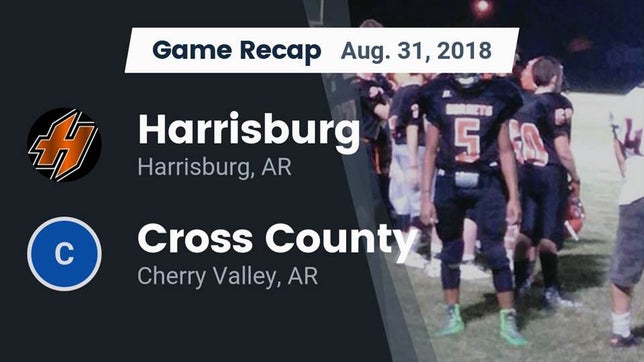 Watch this highlight video of the Harrisburg (AR) football team in its game Recap: Harrisburg  vs. Cross County  2018 on Aug 31, 2018