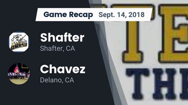Watch this highlight video of the Shafter (CA) football team in its game Recap: Shafter  vs. Chavez  2018 on Sep 14, 2018
