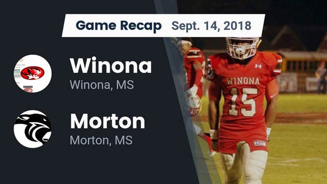 Watch this highlight video of the Winona (MS) football team in its game Recap: Winona  vs. Morton  2018 on Sep 14, 2018