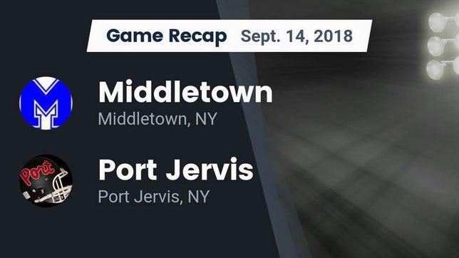 Watch this highlight video of the Middletown (NY) football team in its game Recap: Middletown  vs. Port Jervis  2018 on Sep 14, 2018