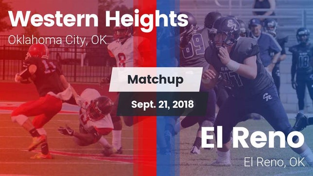 Watch this highlight video of the Western Heights (Oklahoma City, OK) football team in its game Matchup: Western Heights vs. El Reno  2018 on Sep 21, 2018