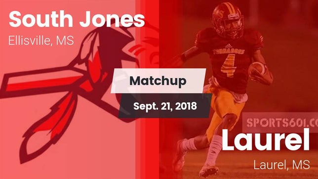 Watch this highlight video of the South Jones (Ellisville, MS) football team in its game Matchup: South Jones High vs. Laurel  2018 on Sep 21, 2018