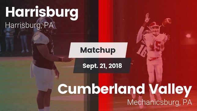 Watch this highlight video of the Harrisburg (PA) football team in its game Matchup: Harrisburg High vs. Cumberland Valley  2018 on Sep 21, 2018