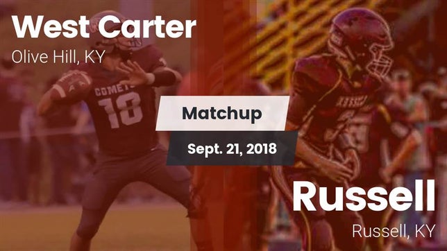 Watch this highlight video of the West Carter (Olive Hill, KY) football team in its game Matchup: West Carter vs. Russell  2018 on Sep 21, 2018