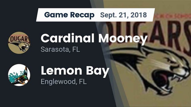 Watch this highlight video of the Cardinal Mooney (Sarasota, FL) football team in its game Recap: Cardinal Mooney  vs. Lemon Bay  2018 on Sep 21, 2018
