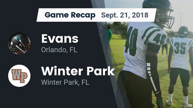 Watch this highlight video of the Evans (Orlando, FL) football team in its game Recap: Evans  vs. Winter Park  2018 on Sep 21, 2018