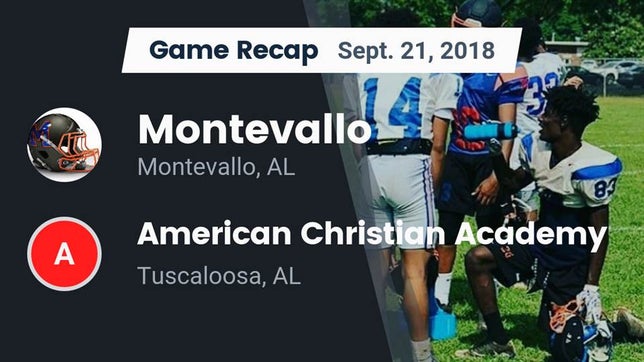 Watch this highlight video of the Montevallo (AL) football team in its game Recap: Montevallo  vs. American Christian Academy  2018 on Sep 21, 2018