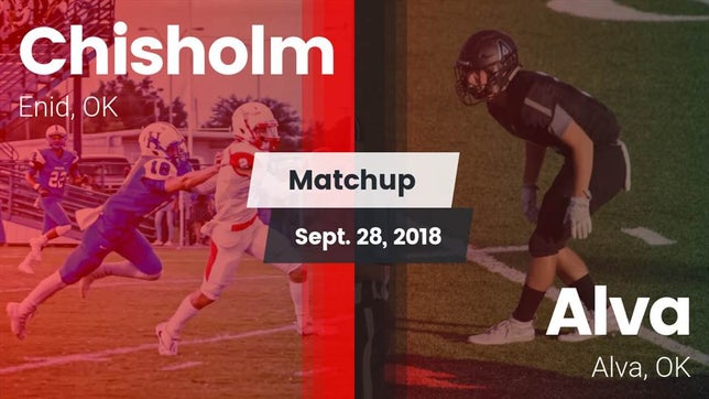 Watch this highlight video of the Chisholm (Enid, OK) football team in its game Matchup: Chisholm  vs. Alva  2018 on Sep 28, 2018