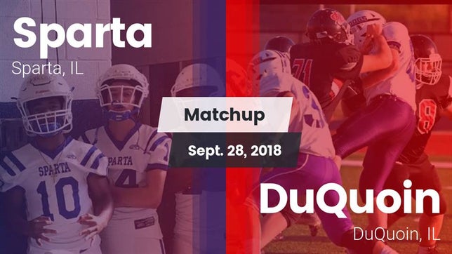 Watch this highlight video of the Sparta (IL) football team in its game Matchup: Sparta vs. DuQuoin  2018 on Sep 28, 2018